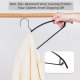 20 Pack Non Slip Suit Hanger,Coat Jacket Hangers,Sweater Hangers,PVC Coating Metal Hangers for Pants,Shawls,Belts,Bras - Dimple & Crease Free T Shirt Hangers,Black Color