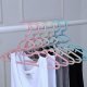 Kids Wheat Straw Coat Hangers - 15 Pack Dry Wet Clothes Hangers Non Slip Rubberized U-Slide Hanger,Pants Hanger, Space Saving 0.2" Thickness Super Lightweight Organizer