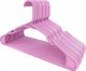 Pink Hangers (30 Pack Plastic Hangers) - Space Saving Clothes Hangers - Durable Coat Hanger with Shoulder Grooves