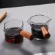 60/75ml Espresso Shot Glass Double Spouts Glass Measuring Cup Heat-Resistant Handle Clear Scale Wine Milk Coffee Measure Jug