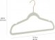 Velvet, Non-Slip Suit Clothes Hangers, Ivory/Rose Gold - Pack of 30