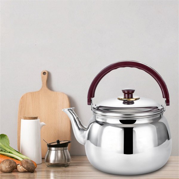 304 Stainless Steel Whistling Kettle Gas Induction Cooker Water Pot Household Gas Kettle Creative Teapot 1.5/2/3/4/5/6L